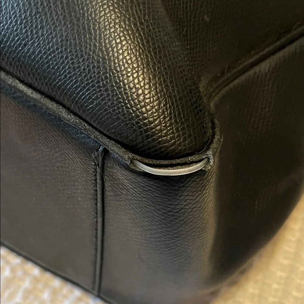 Coach Black Leather Men's Briefcase